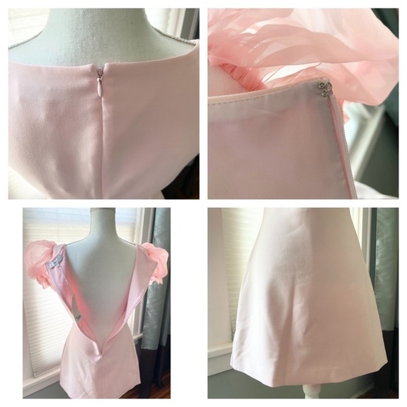 Likely Womens Powder Pink Easter Dress Soft Girl Era Pastel Pink Feminine Size 6 - Picture 7 of 14